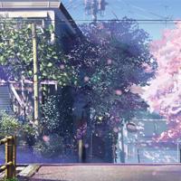 樱花的日本动漫的壁纸