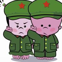 可爱卡通敬礼图片