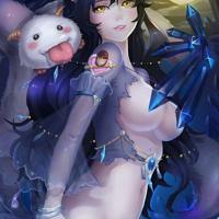 lol性感阿狸半裸福利本子