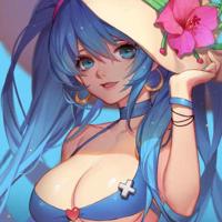 lol娑娜夏日清凉泳装福利漫画