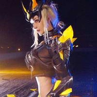 王者荣耀花木兰水晶猎龙者真人cos