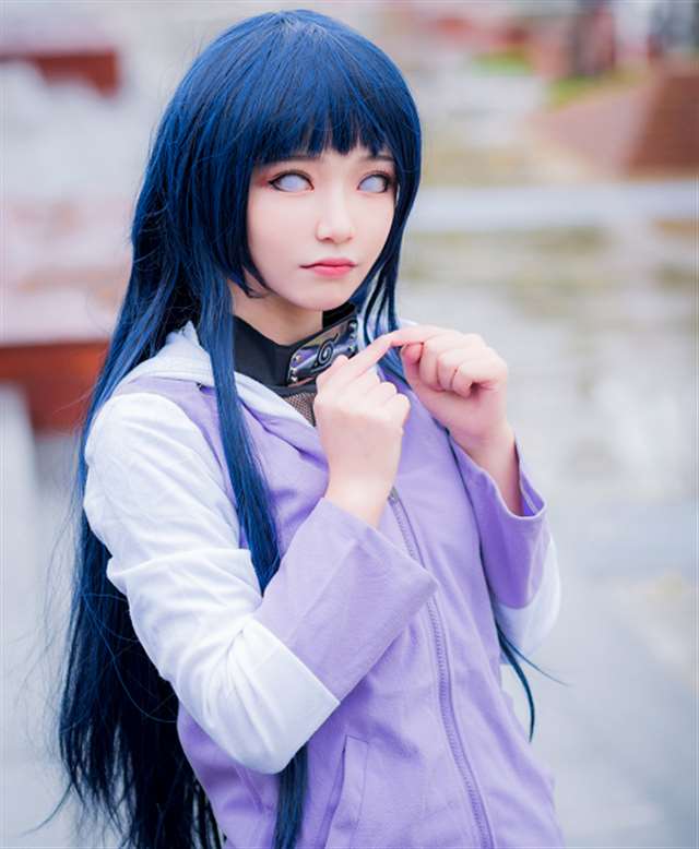 小姐姐cosplay《火影忍者》日向雏田,甜美十足