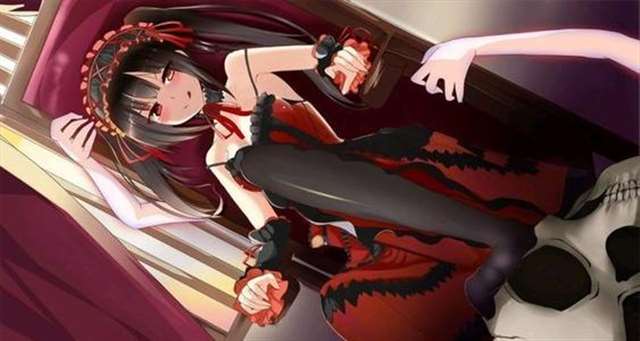 时崎狂三哥特萝莉式灵装与黑丝搭配,注意力却全在狂三腿上了