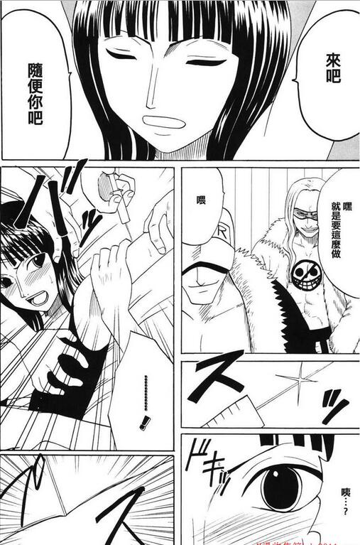 海贼王妮可罗宾被索隆上