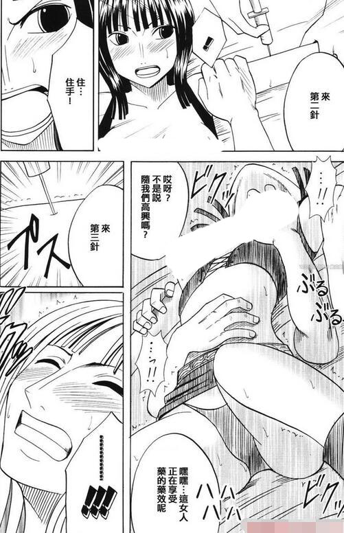 海贼王妮可罗宾被索隆上
