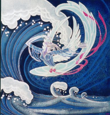 精卫填海图片
