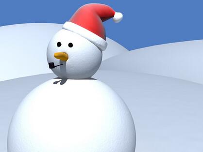 可爱卡通雪人图片