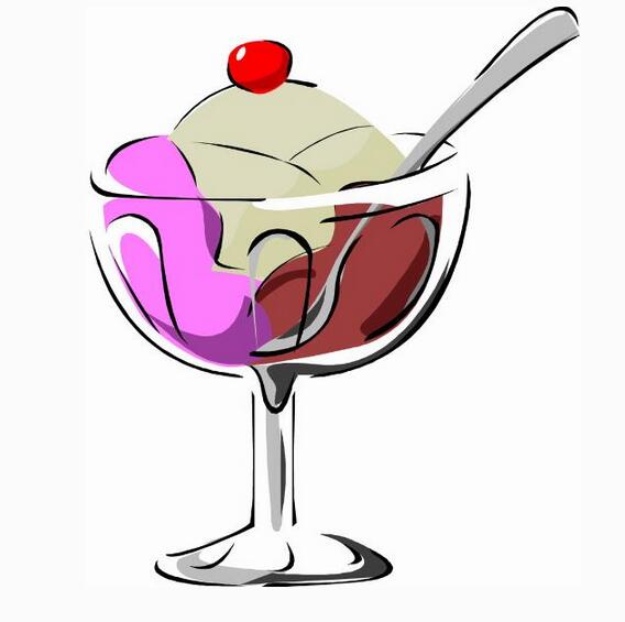 美味冰激凌卡通图片
