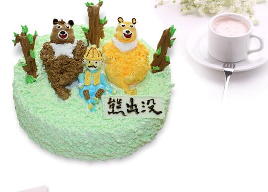 卡通儿童生日蛋糕图片