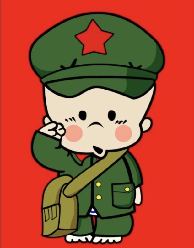可爱卡通敬礼图片