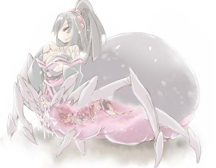 魔物娘丸吞娘把人吸进去图