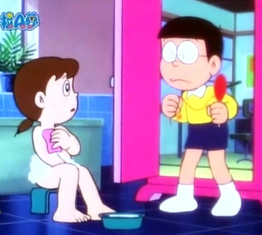 大雄和静香一起洗澡 大雄看静香的秘密
