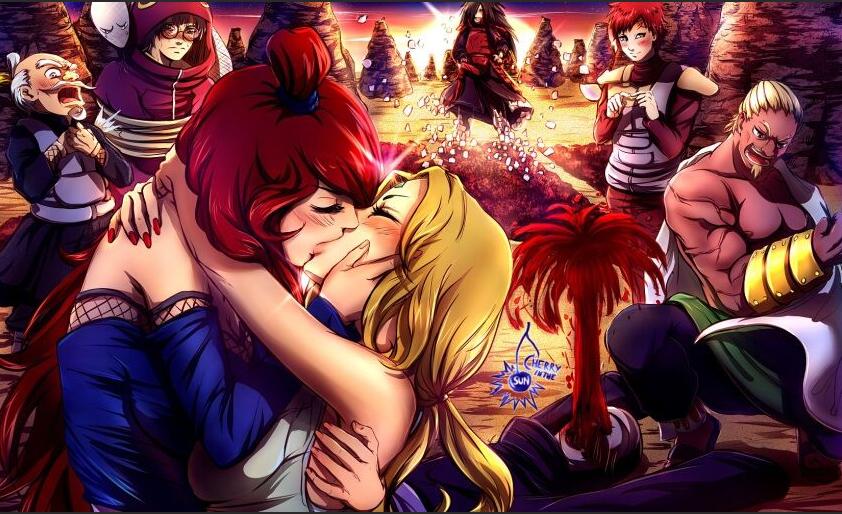 火影忍者水影照美冥被雷影漫画 雷影和水影玩