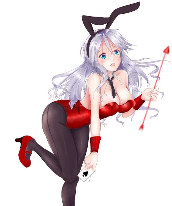 可爱兔女郎艾希同人福利漫画