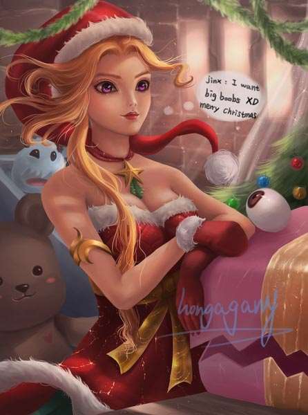 lol金克丝冰雪限定同人漫画