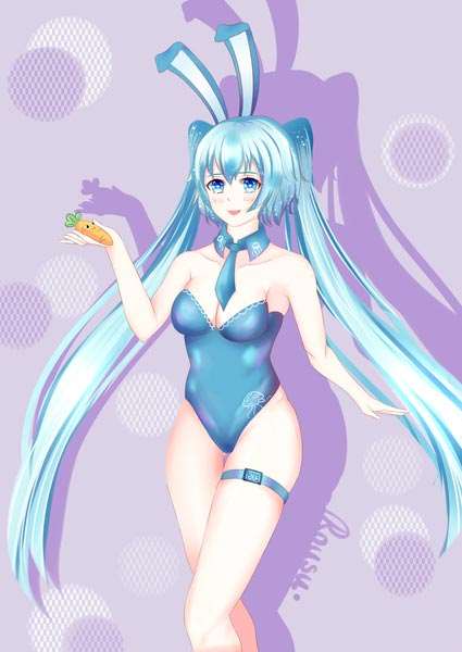 娑娜的性感兔女郎装扮
