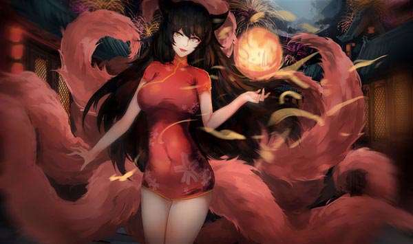 lol阿狸旗袍性感美腿来袭