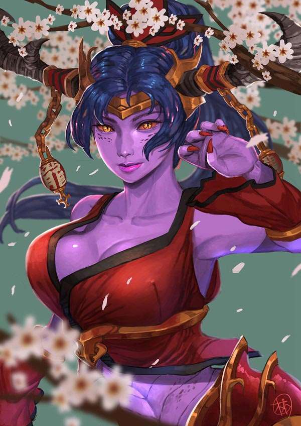 lol龙血武姬希瓦娜本子漫画