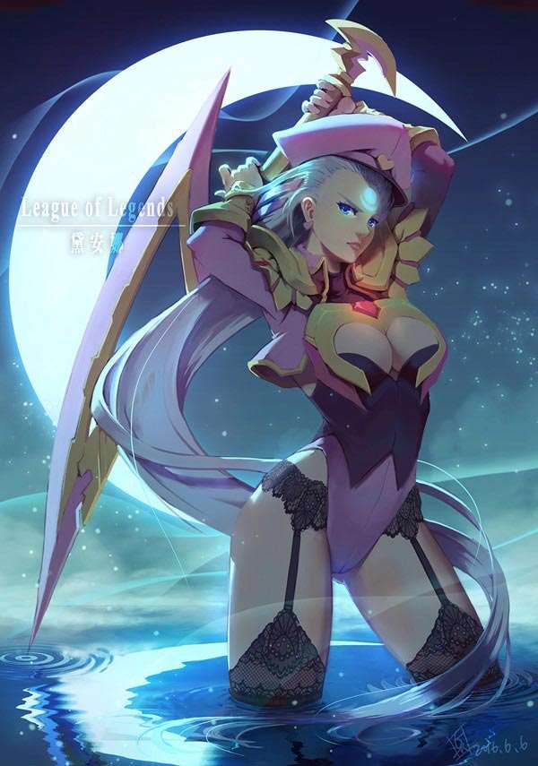 lol皎月前凸后翘完美身材本子