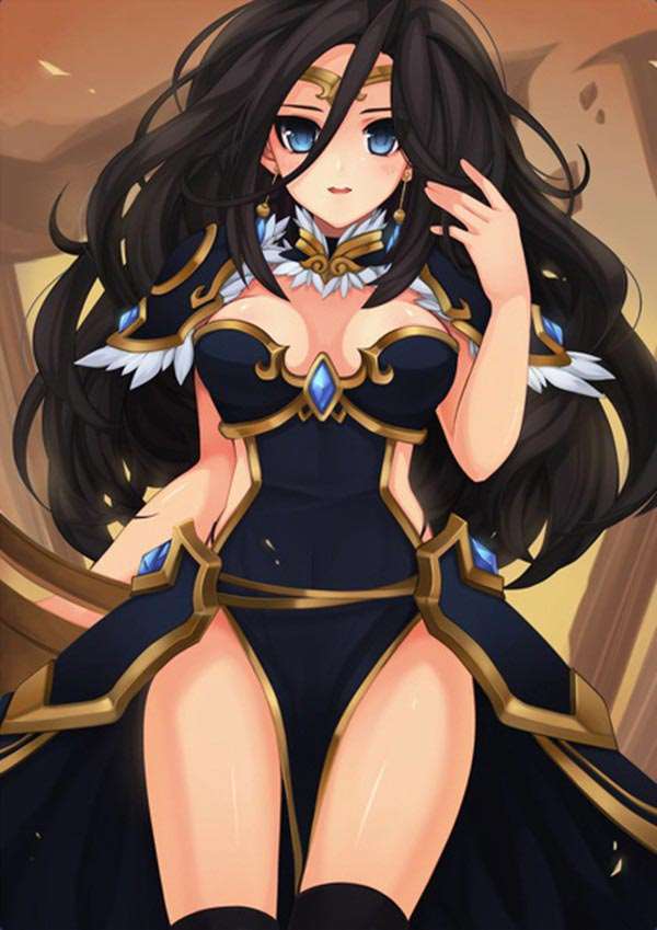 lol女英雄霞与洛这种姿势很妖娆