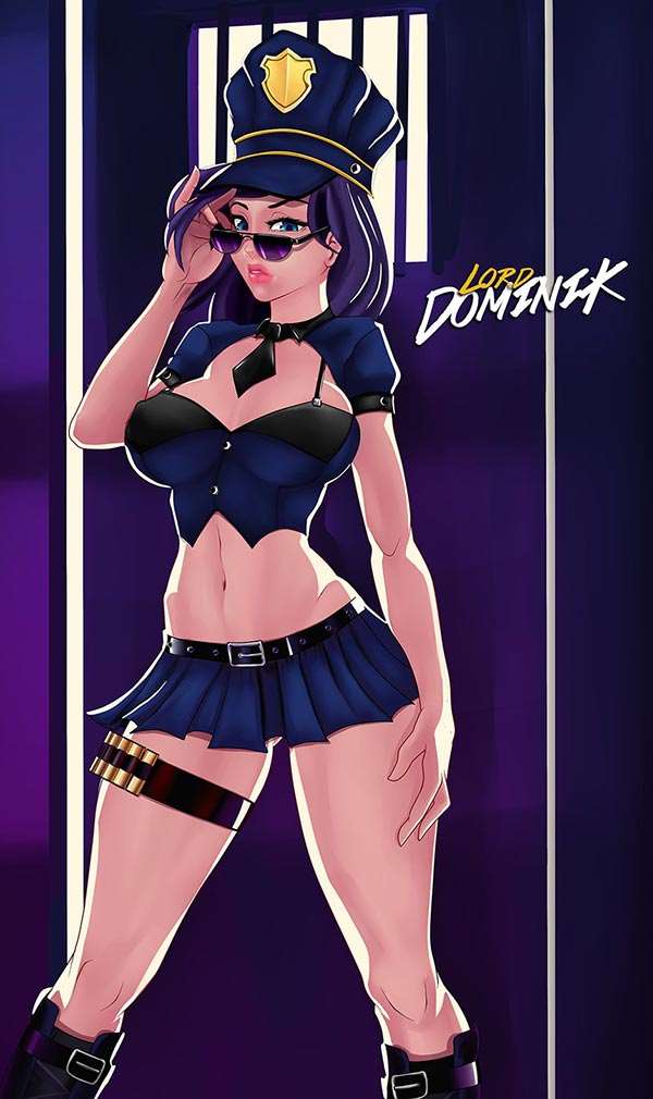 lol女警凯特琳漫画