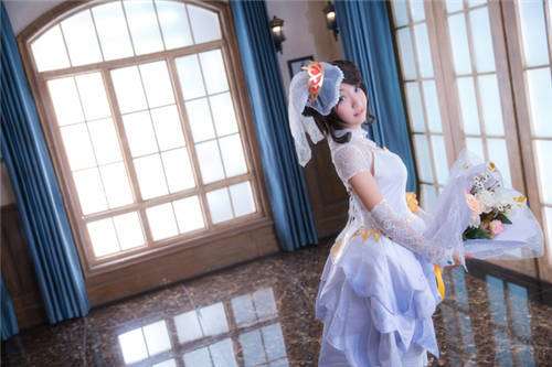 王者荣耀花嫁小乔cos