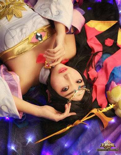 王者荣耀古典之美貂蝉真人cos