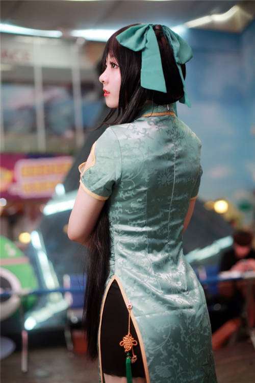 王者荣耀孙尚香大屁股旗袍cos