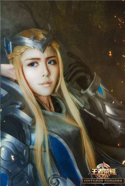 王者荣耀精灵王后羿真人cos