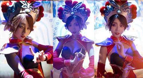王者荣耀虞姬霸王别姬真人cos